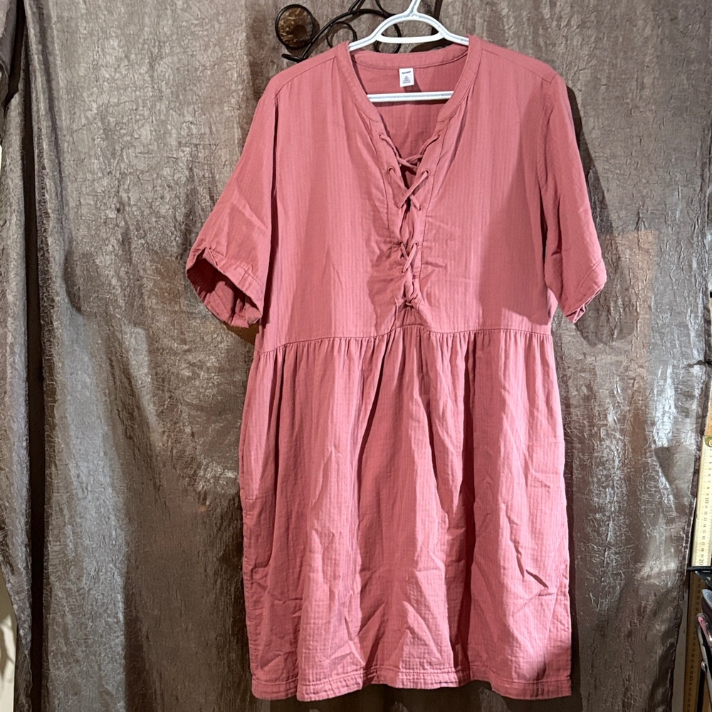 Old Navy Dusty Rose Midi Dress
